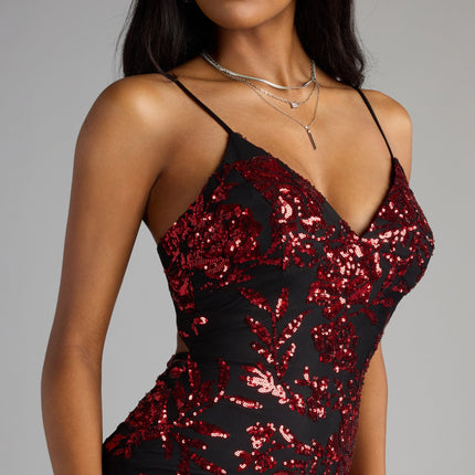 Laura Sequin Lace-Up Mini Dress — photo 7