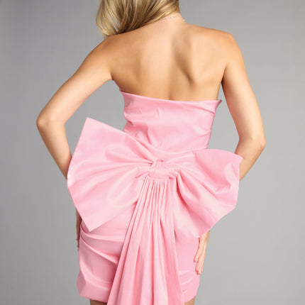 Lucy Taffeta Bow Mini Party Dress — photo 28