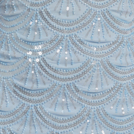 Lilah Beaded Scallop Mini Dress — photo 13