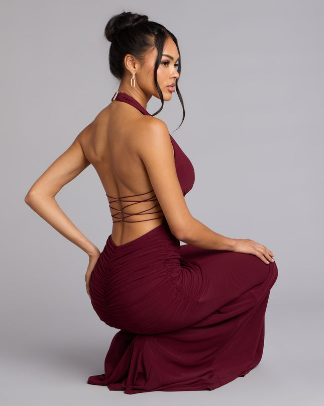 Windsor Juliana Mesh Strappy Back Formal Dress