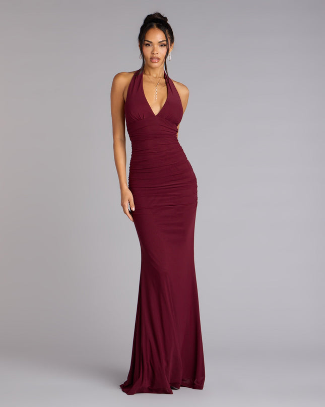 Windsor Juliana Mesh Strappy Back Formal Dress