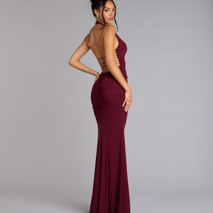 Windsor Juliana Mesh Strappy Back Formal Dress