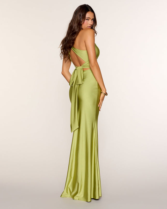 Windsor Adrianne Plunge Bow Mermaid Formal Dress