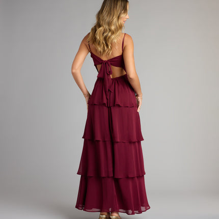 Windsor Evening Soirée Chiffon Maxi Dress