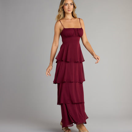 Windsor Evening Soirée Chiffon Maxi Dress