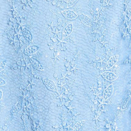 Forget Me Not Lace-Up Sequin Lace Mini Dress — photo 20