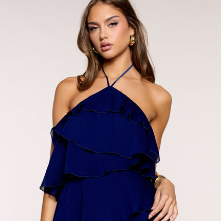 Rosé Season Ruffle Mini Dress — photo 8
