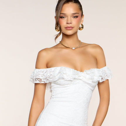 Rosé And Romance Lace Mini Dress — photo 3