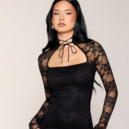 Got The Romance Lace Bodycon Mini Dress — photo 7
