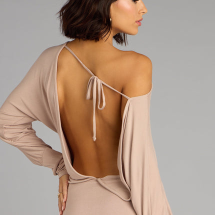 Behind The Scenes Long Sleeve Mini Dress — photo 4