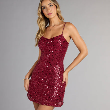 Windsor After Party Sparkle Sequin Mini Dress
