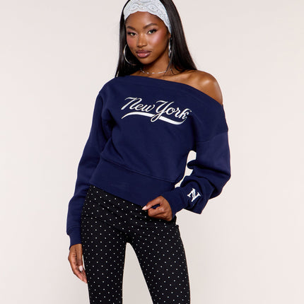 Windsor City Flirt New York Off-Shoulder Pull-Over Top