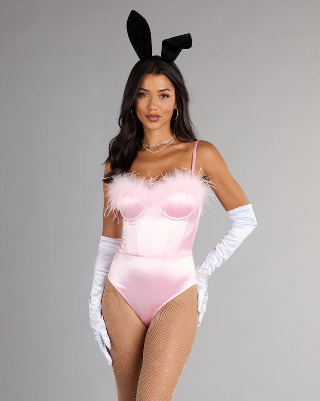 Iconic Bunny Satin Corset Bodysuit — photo 5