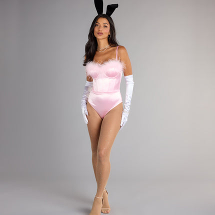 Iconic Bunny Satin Corset Bodysuit — photo 7