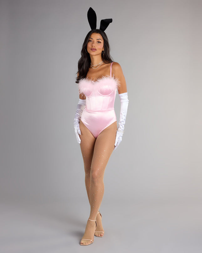 Iconic Bunny Satin Corset Bodysuit — photo 7