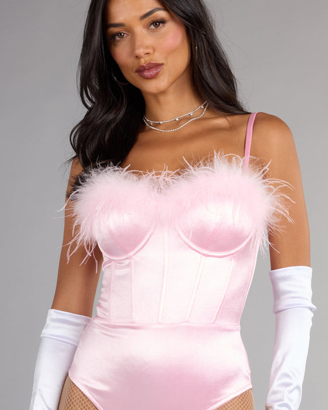 Iconic Bunny Satin Corset Bodysuit — photo 8