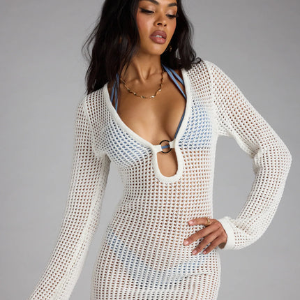 Back To Shore Crochet Cover Up Dress — photo 5