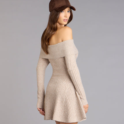Wrapped Up Cute Off-The-Shoulder Dress — photo 7
