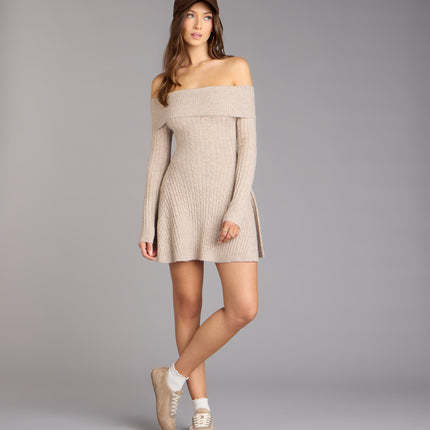 Wrapped Up Cute Off-The-Shoulder Dress — photo 8