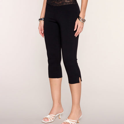 Windsor Pretty in Ponte Lace Waist Capri Pants