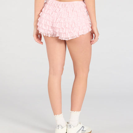 Windsor Chic Fairytale Tiered Lace Hot Shorts