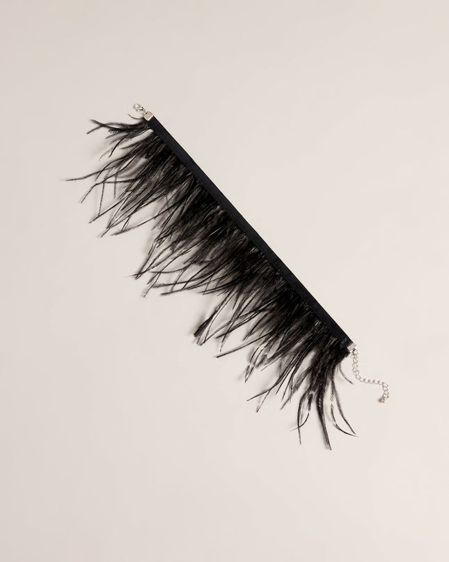 Windsor Feather Forecast Faux Feather Choker Necklace
