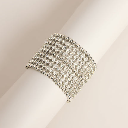 Caught in the Shine Rhinestone Stretch Cuff Bracelet — photo 1