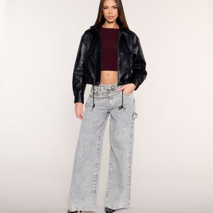Windsor Second Skin Fitted Long Sleeve Crop Top