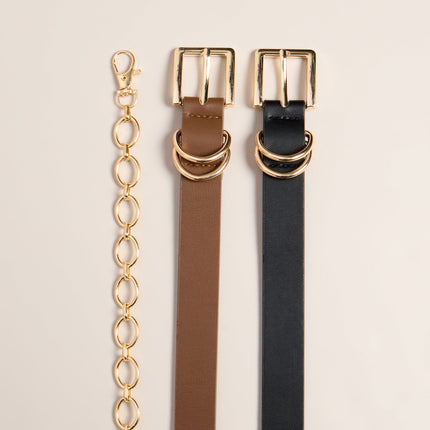 Windsor Sleek Essentials Trio Belt Set