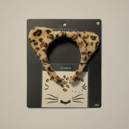 Fierce Finish Leopard Ears And Face Art Set — photo 2