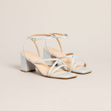 Windsor Step Out And Shine Glitter Block Heels